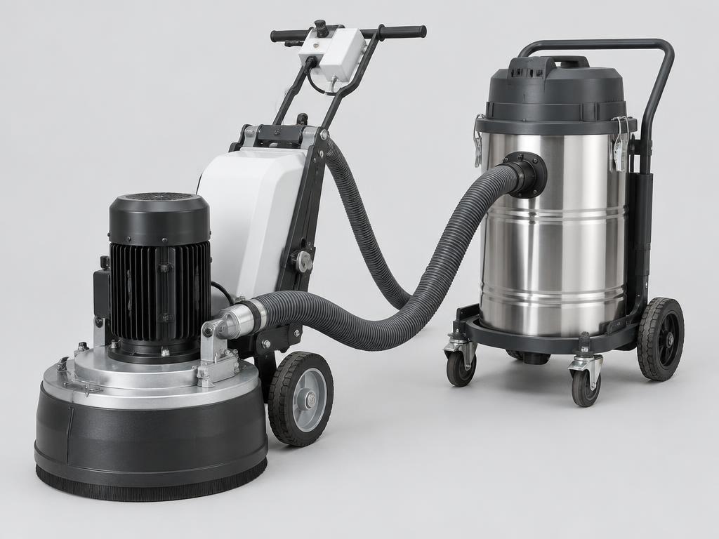Concrete Floor Grinder with Vacuum